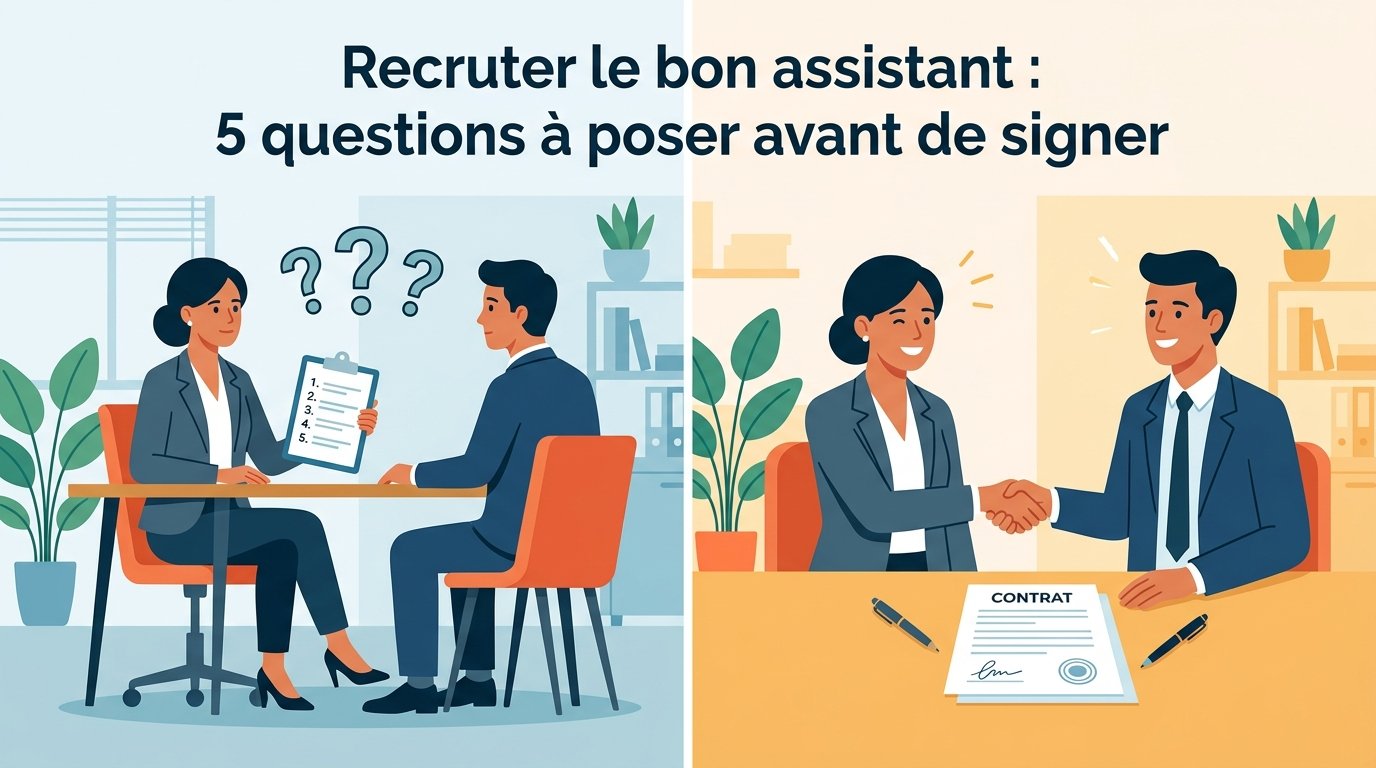 Recruter la bonne assistante : 5 questions à poser avant de signer